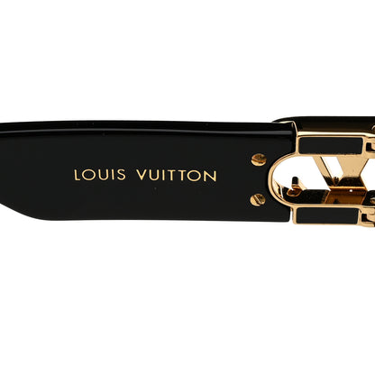 Louis Vuitton Acetate LV Link PM Square Sunglasses Z1566E Black 5 of 7