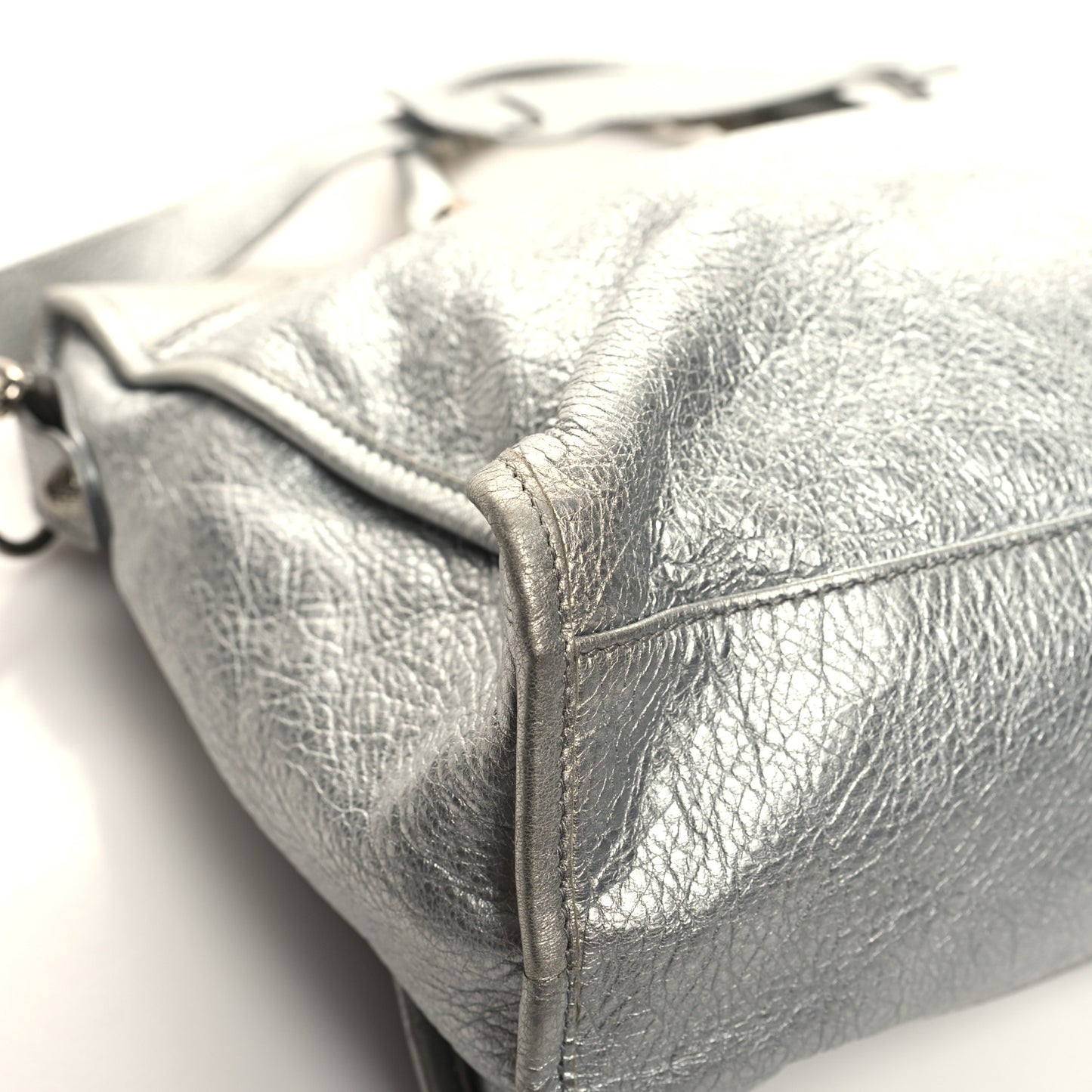Metallic Agneau Giant 12 Silver Hardware City Gris Aluminum