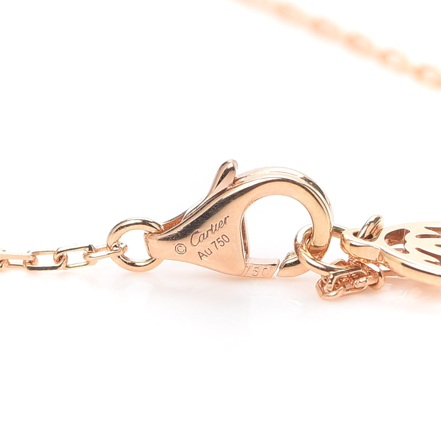 Cartier 18K Pink Gold Diamond SM D'Amour Pendant Necklace 5 of 7