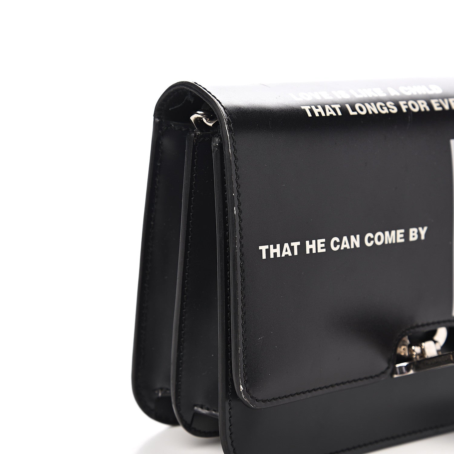Burberry Calfskin Montage Print Small TB Bag Black 6 of 16