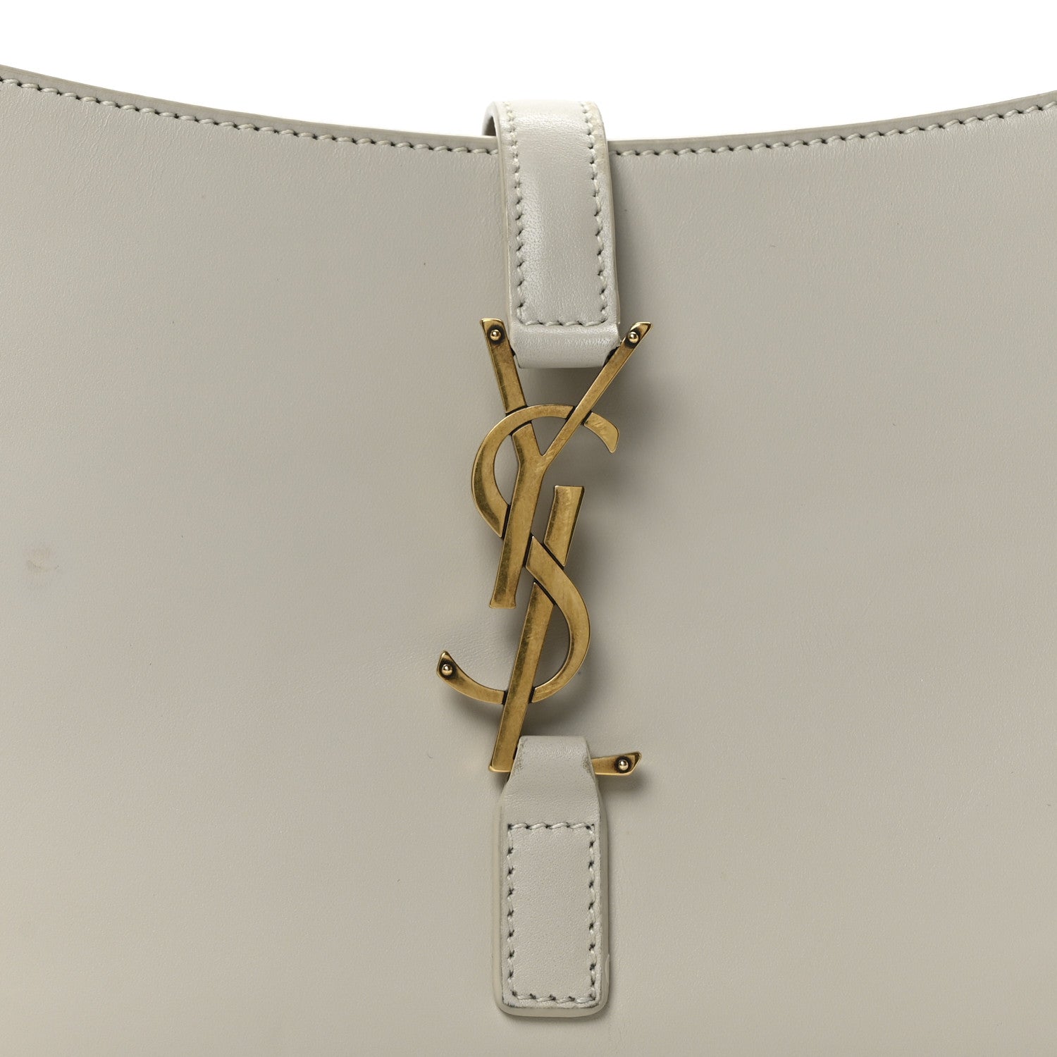 Saint Laurent Smooth Calfskin Le 5 A 7 Hobo Crema Soft 8 of 10