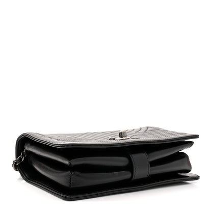 Chanel Glazed Calfskin Quilted Small Korean Garden Flap Black 4 of 10