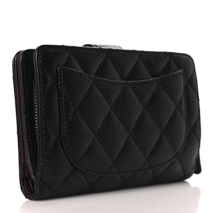 Chanel Caviar Quilted CC French Wallet Black 3 of 6