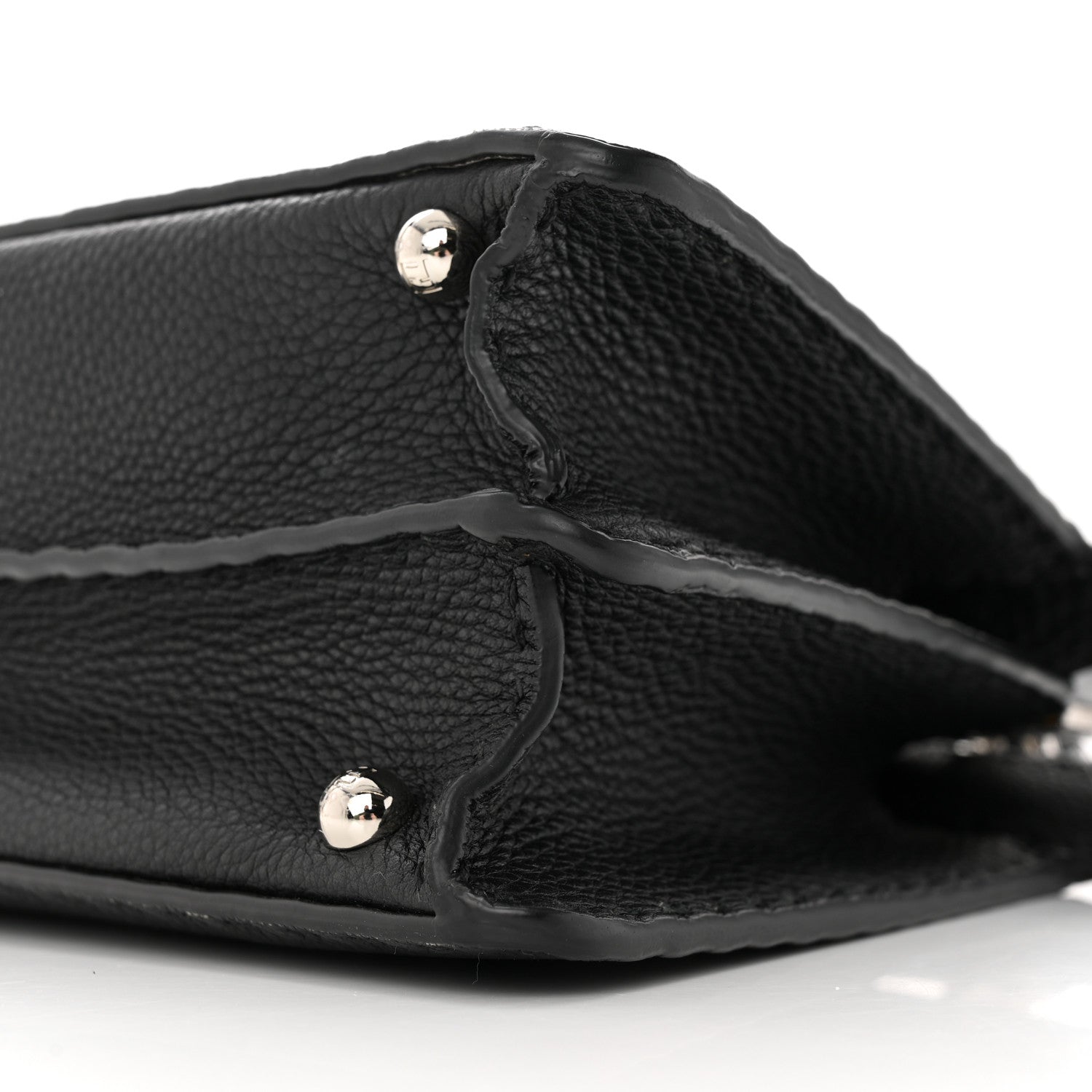 Fendi Cuoio Romano Selleria Chamois Small Peekaboo I SEE U Satchel Black Camel Sunflower 10 of 16