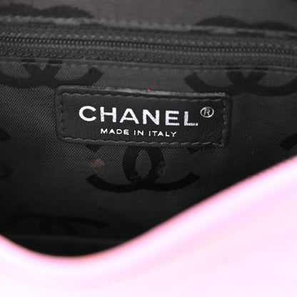 Chanel Calfskin Quilted Cambon Pochette Pink Black 11 of 13