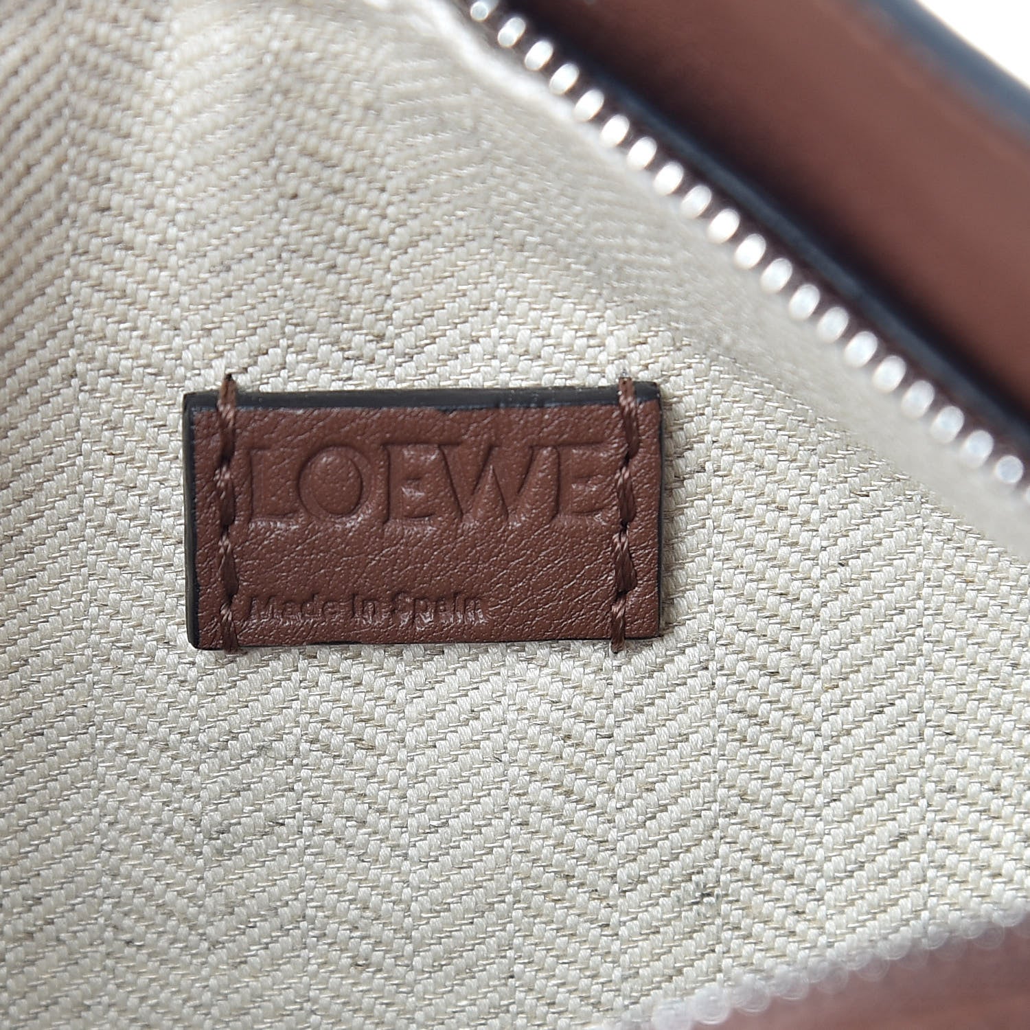 Loewe Calfskin Rugby Mini Puzzle Bag Brunette Soft White 6 of 10