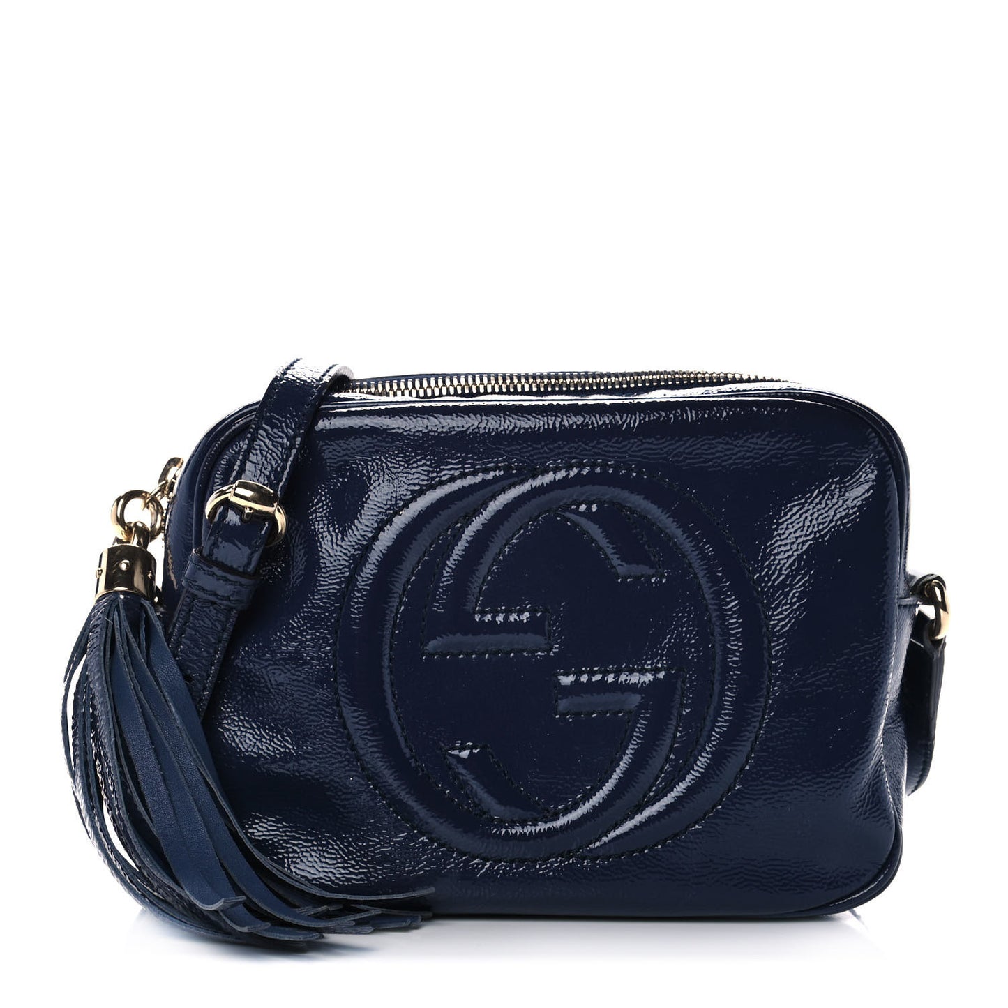 Vernice Naplack Small Soho Disco Bag Uniform Blue