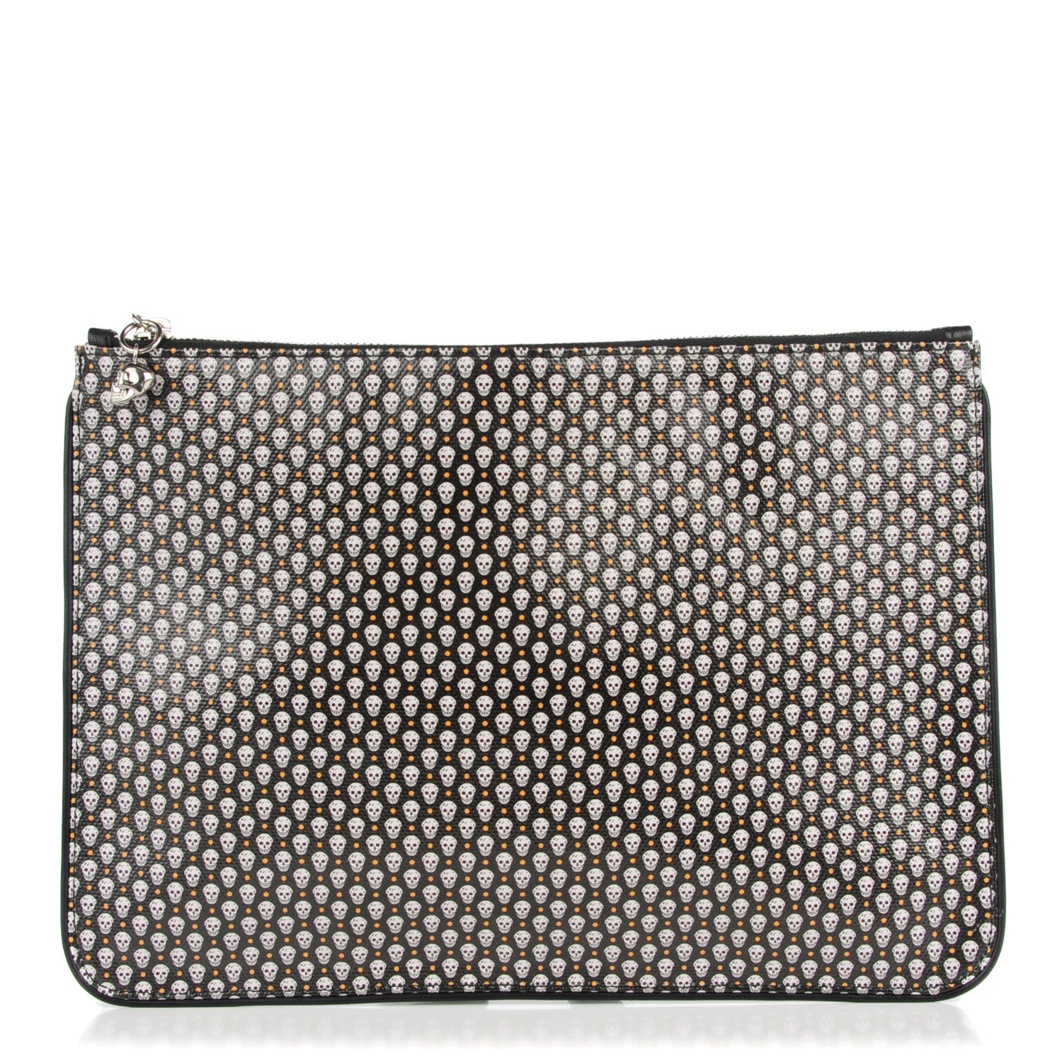 Alexander McQueen Coated Canvas Skull Zipped Pouch Black 1 of 7