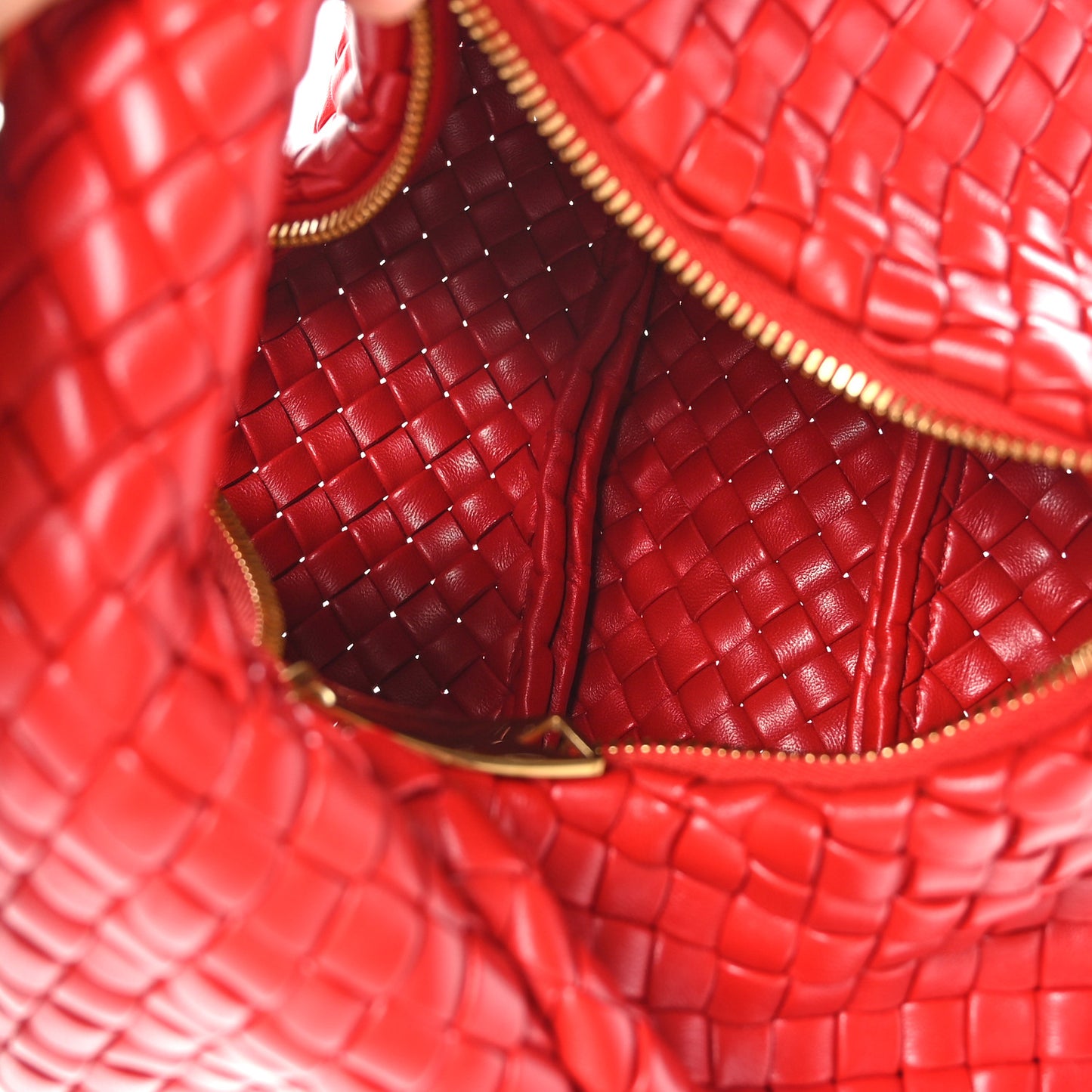 Nappa Intrecciato Mini Padded Jodie Red