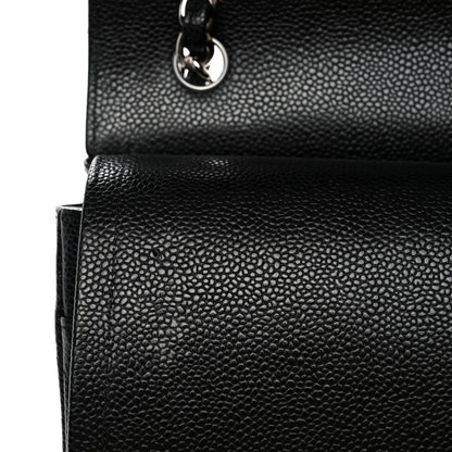 Chanel Caviar Quilted Jumbo Double Flap Black 12 of 12