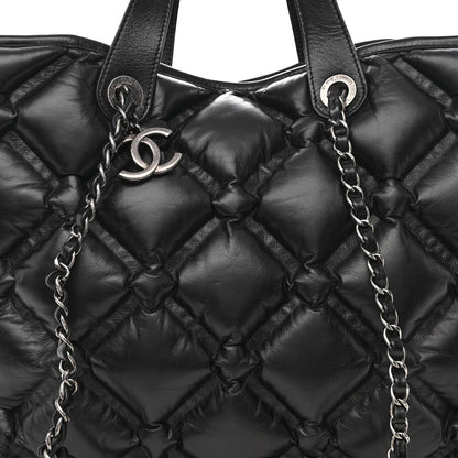 Chanel Calfskin Quilted Large Chesterfield Tote Black 8 of 10
