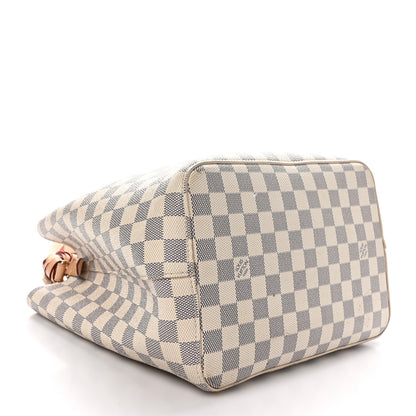 Louis Vuitton Damier Azur Braided Neonoe BB Pink 4 of 12