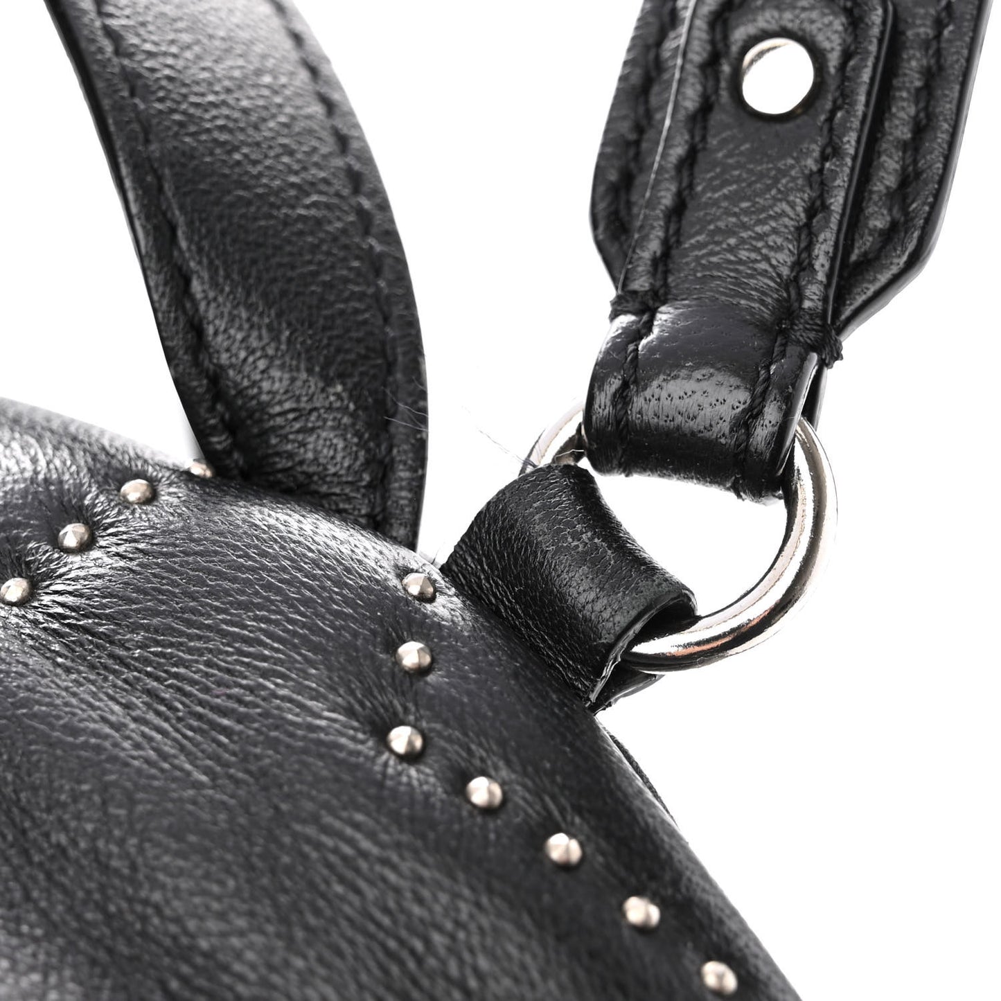 Nappa Star Quilted Studded Helia Backpack Black
