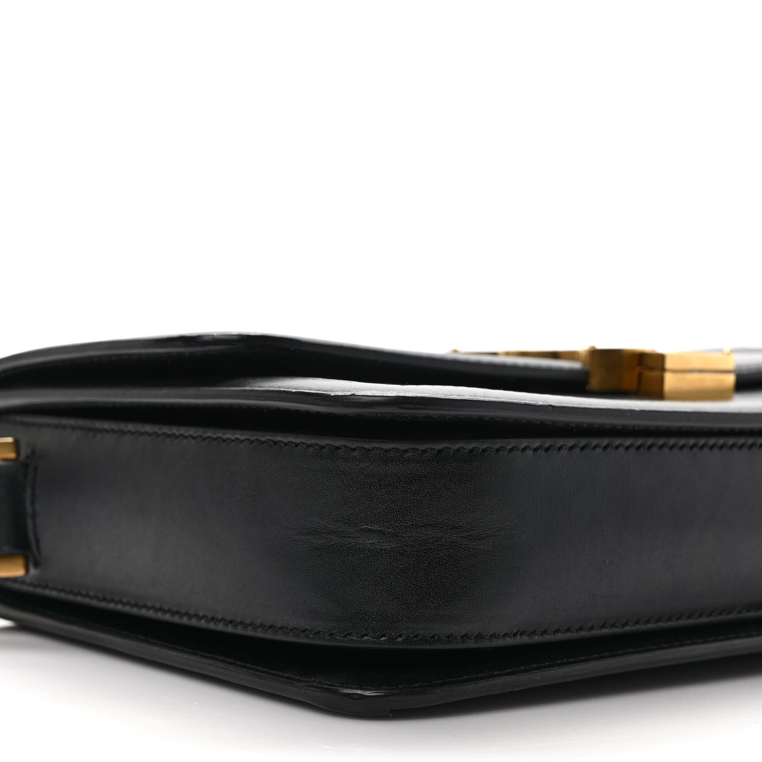 Saint Laurent Box Calfskin Monogram Medium Solferino Satchel Black 7 of 12