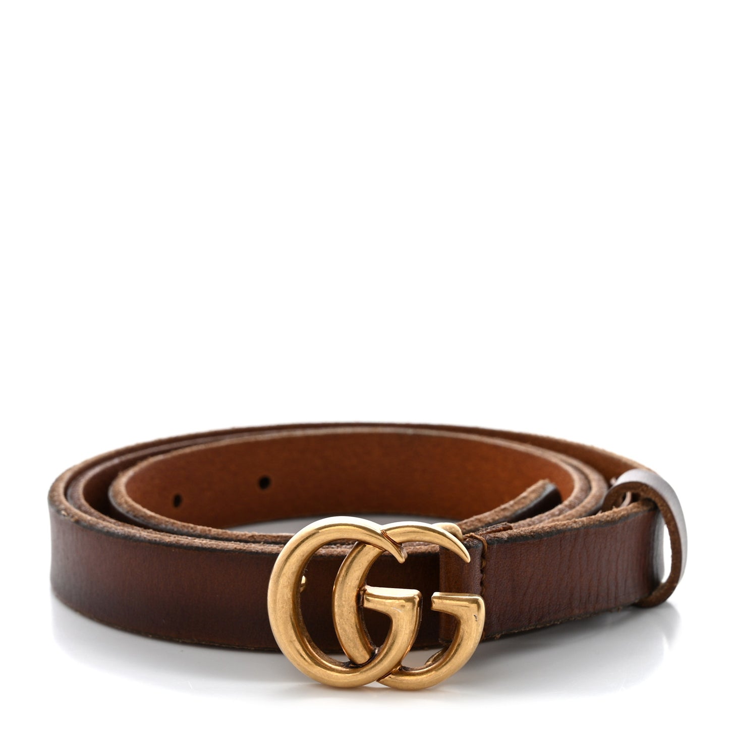 Faded Calfskin Double G 20mm Belt 95 38 Cuir