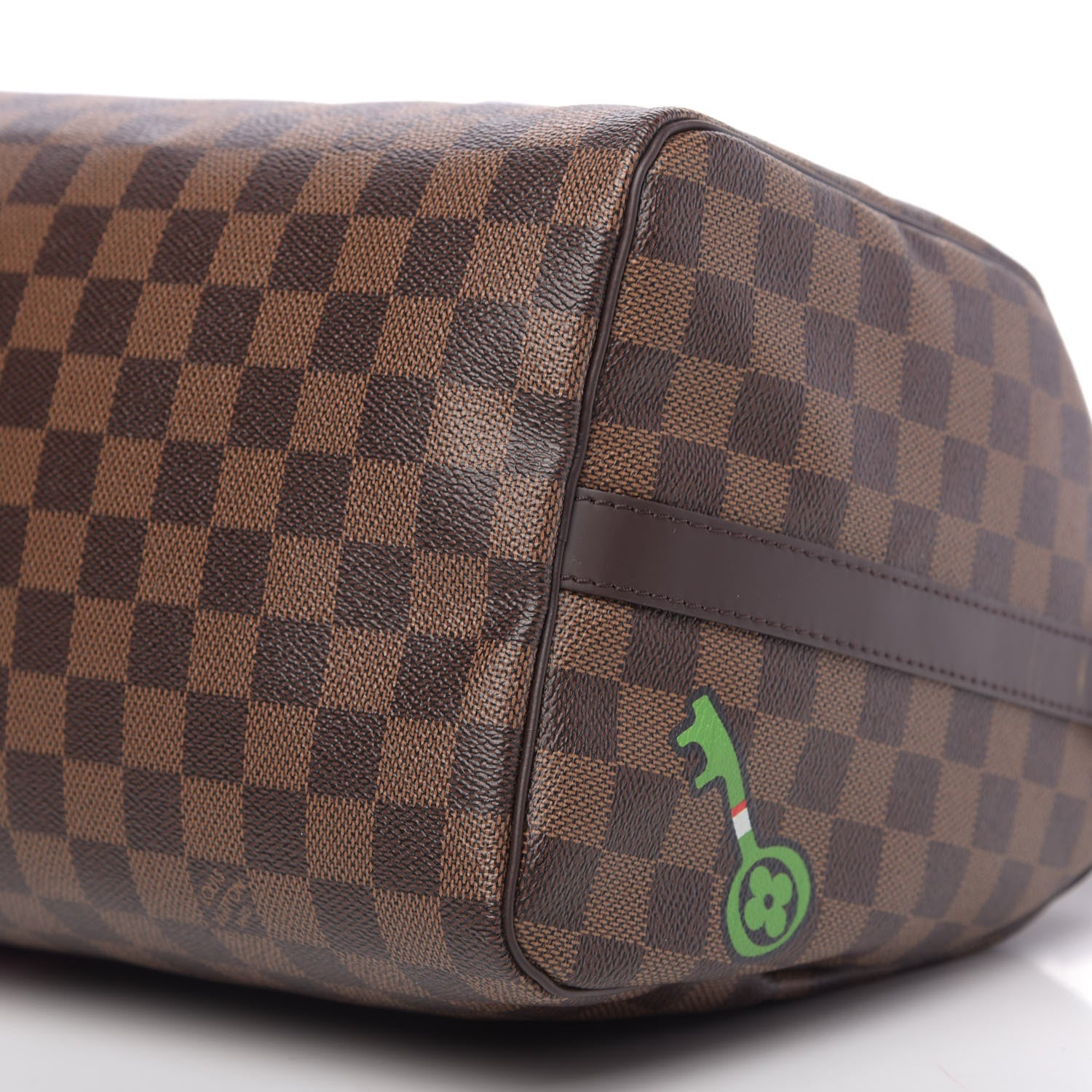 Louis Vuitton Damier Ebene Patches Speedy Bandouliere 30 9 of 11