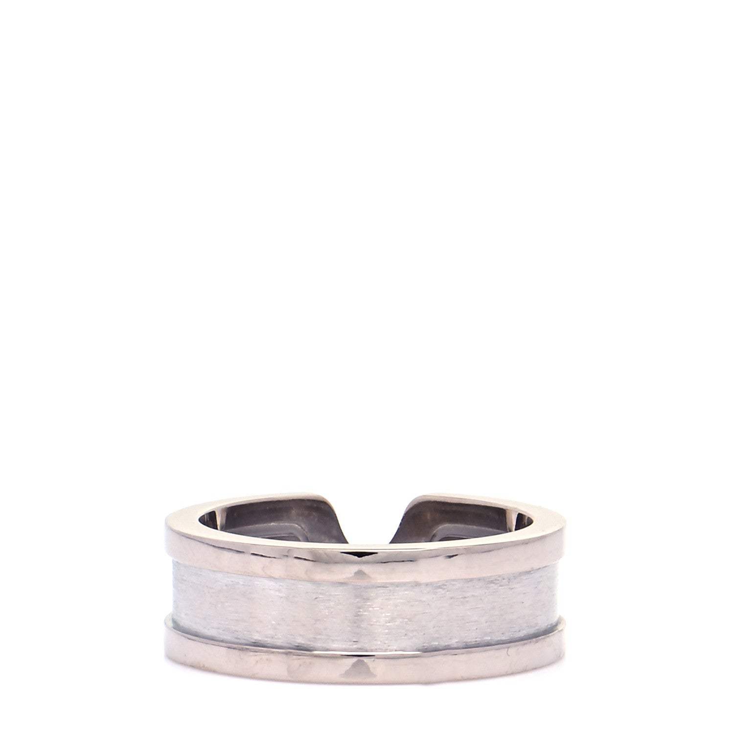 Cartier 18K White Gold 6.5mm C De Cartier Ring 49 4.75 3 of 6