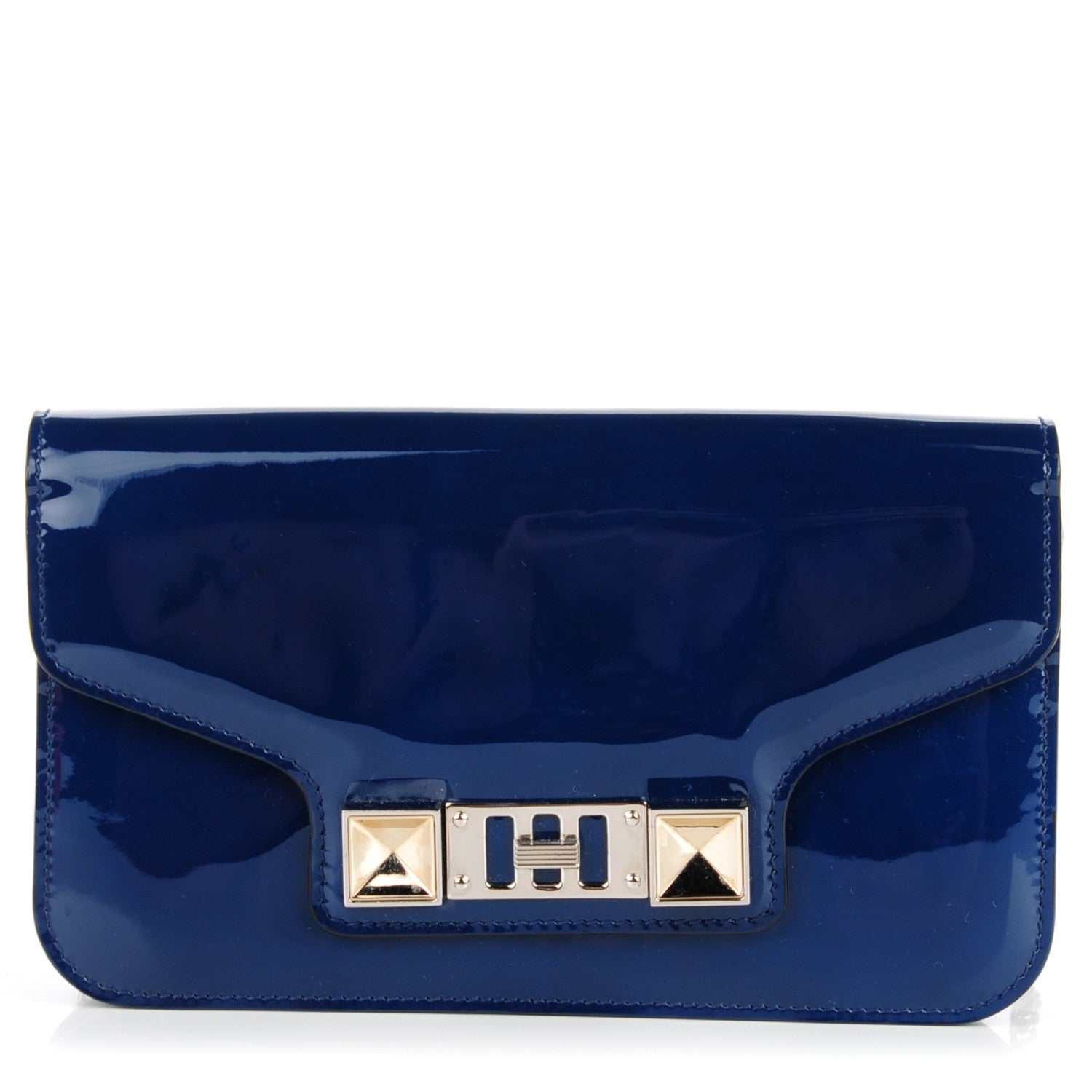 Proenza Schouler Patent PS11 Chain Wallet Cadet Blue 1 of 8