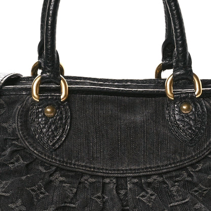 Louis Vuitton Denim Neo Cabby MM Black 8 of 12