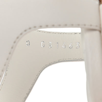 Chanel Lambskin Chain CC Logo Thong Sandals 38.5 White 7 of 7
