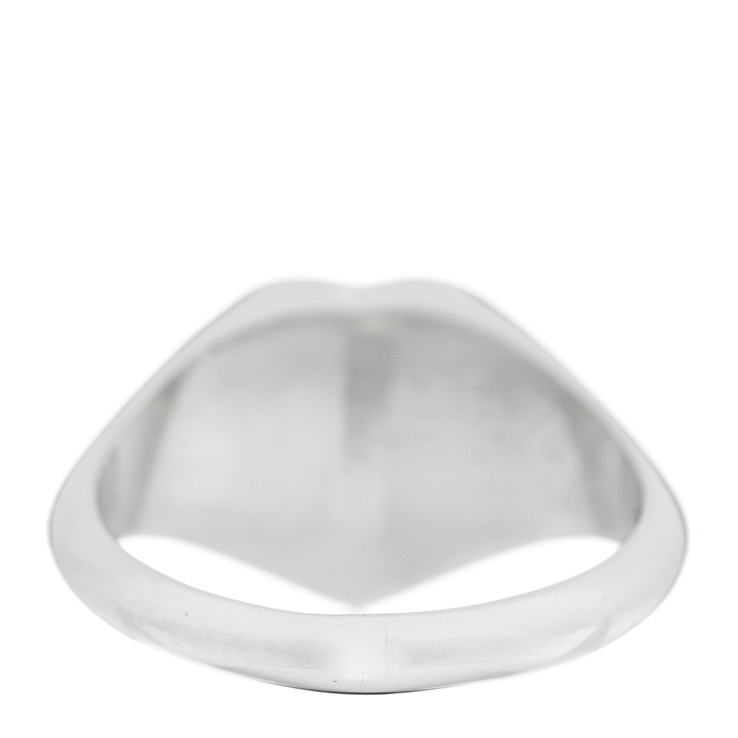 Tiffany Sterling Silver Return to Tiffany Heart Signet Ring 52 6 3 of 4