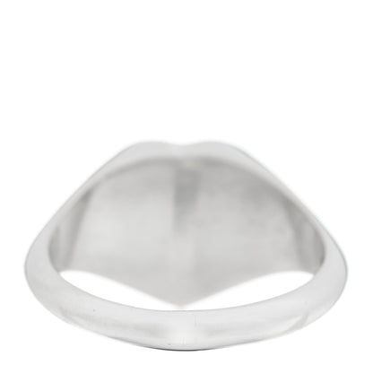 Tiffany Sterling Silver Return to Tiffany Heart Signet Ring 52 6 3 of 4