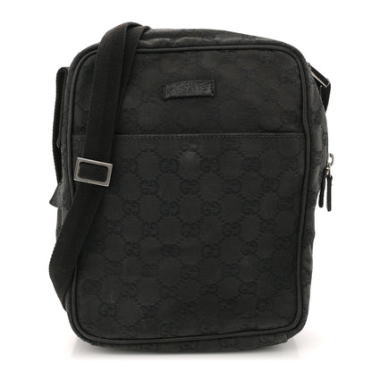 Gucci Monogram Messenger Bag Black 1 of 14
