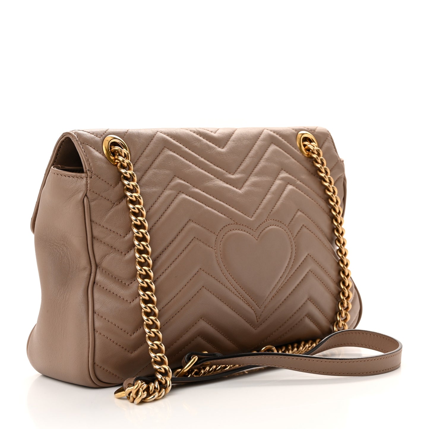 Calfskin Matelasse Medium GG Marmont Shoulder Bag Porcelain Rose
