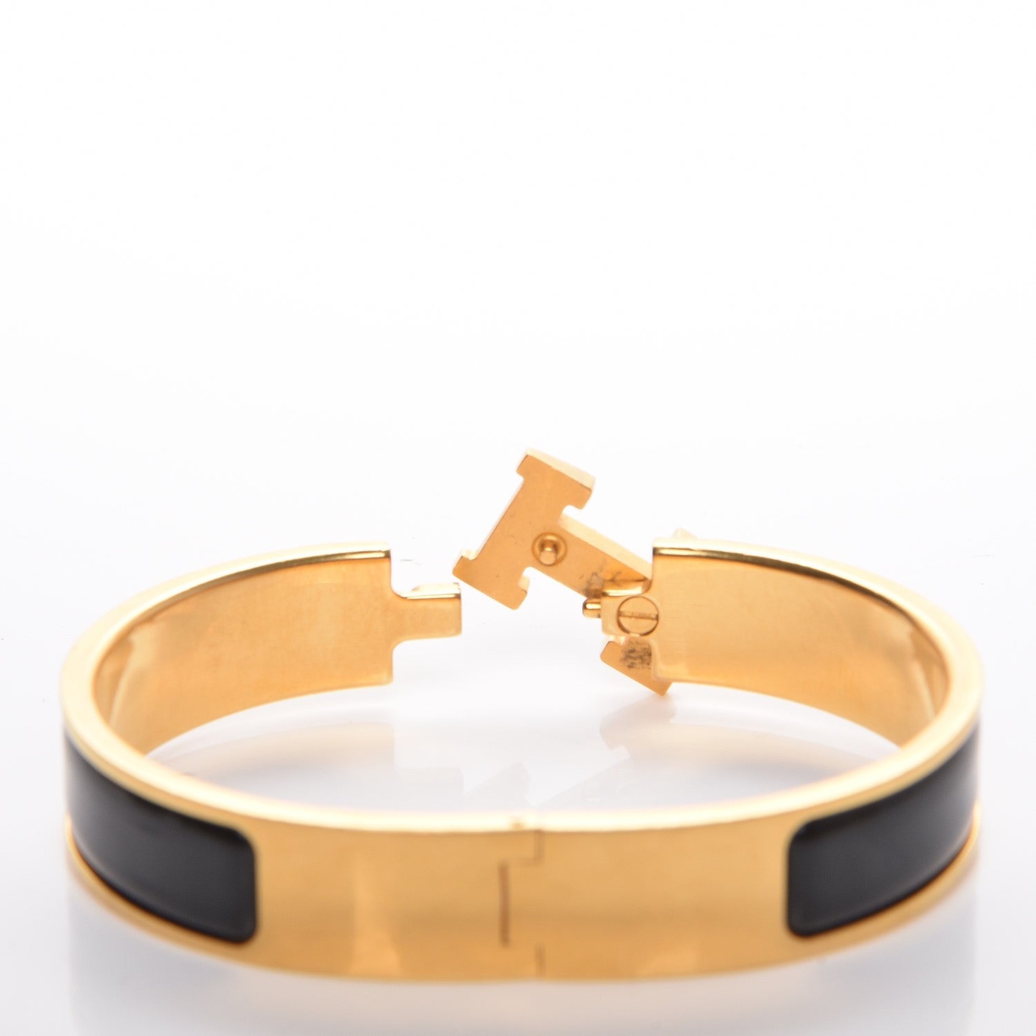 Hermes Enamel Narrow Clic Clac H Bracelet PM Black 4 of 6