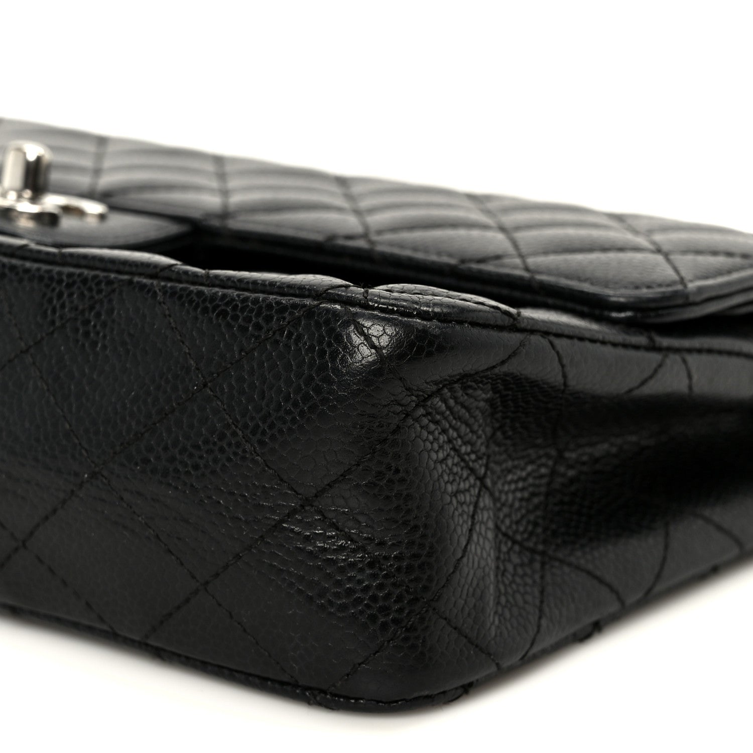 Chanel Caviar Quilted Medium Double Flap Black 11 of 13