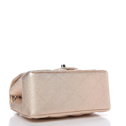 Chanel Metallic Lambskin Quilted Mini Square Flap Gold 4 of 11