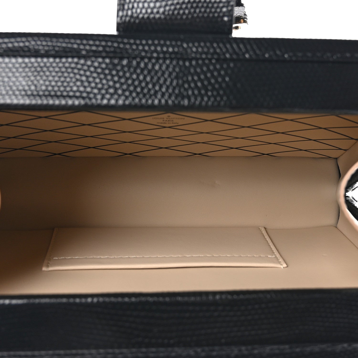 Louis Vuitton Lizard Petite Malle Black 5 of 10