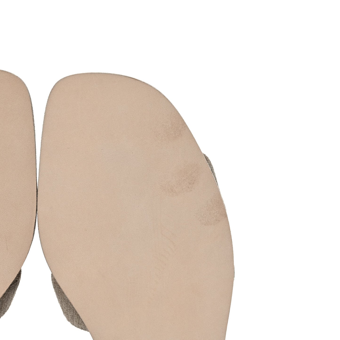 Chevre Velours Vibrato Oran Sandals 37 Beige Sable