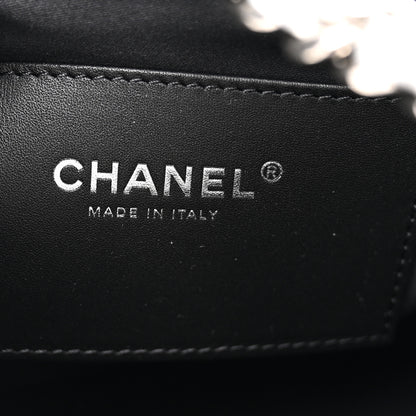 Chanel Metallic Caviar Quilted Small Chanel 25 Handbag Silver 5 of 9
