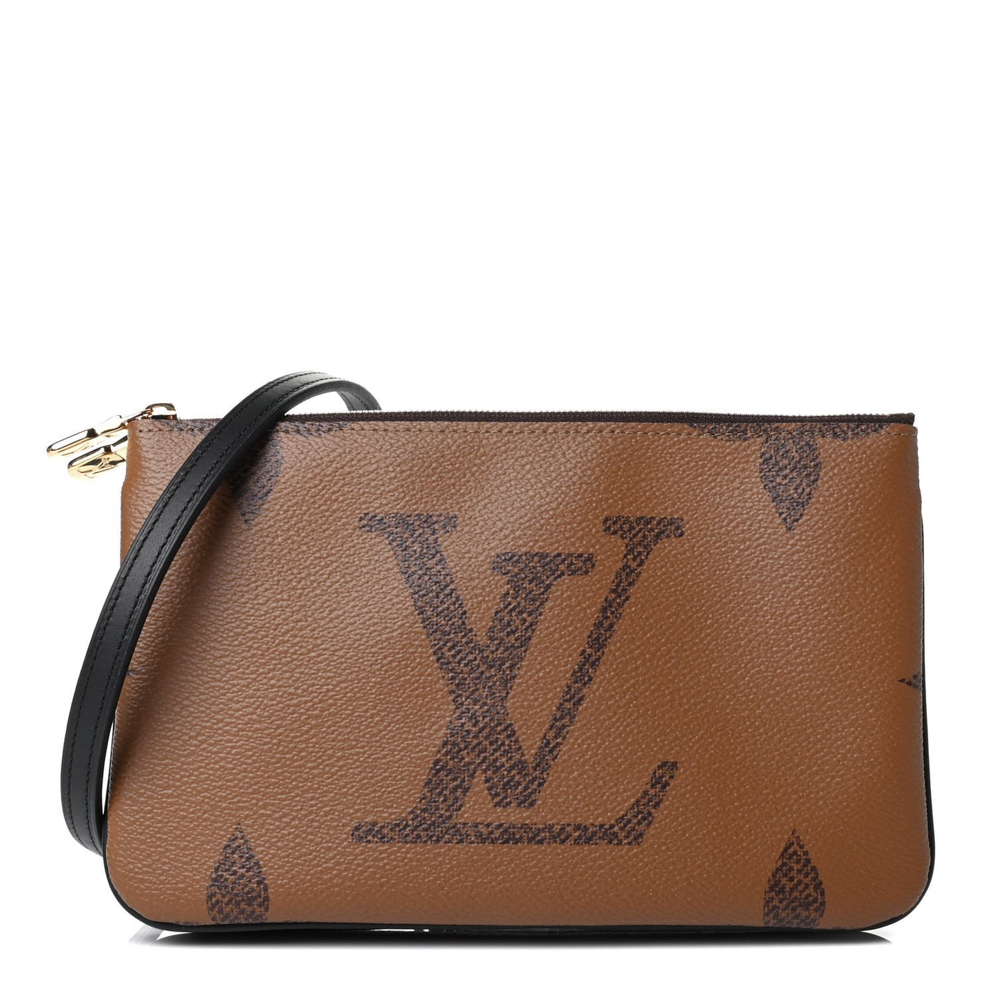 Reverse Monogram Giant Double Zip Pochette