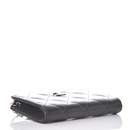 Chanel Lambskin Quilted Key Holder Case Black 4 of 8