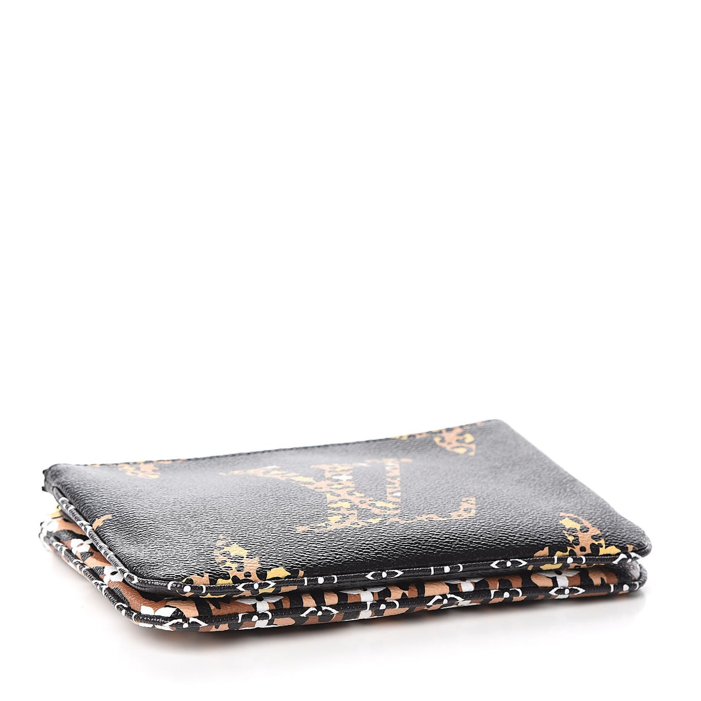 Monogram Giant Jungle Pochette Double Zip Black