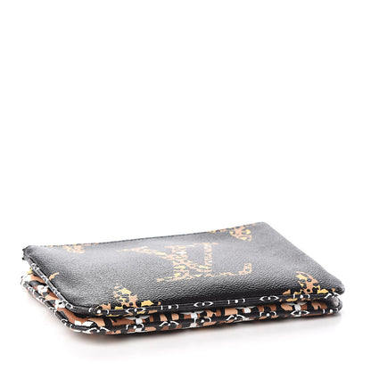 Louis Vuitton Monogram Giant Jungle Pochette Double Zip Black 4 of 10