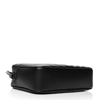 Saint Laurent Calfskin Matelasse Monogram Lou Camera Bag Black 4 of 10