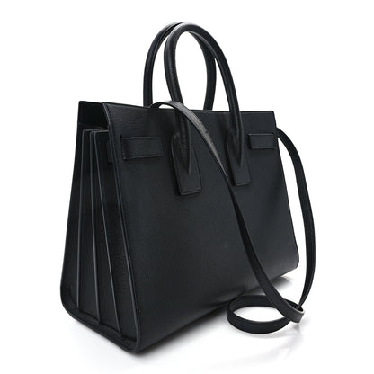 Saint Laurent Grained Calfskin Small Sac De Jour Black 3 of 8