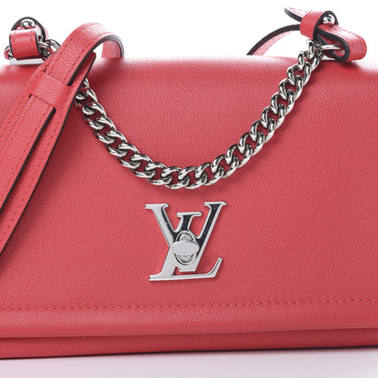 Louis Vuitton Calfskin Lockme II Chain Bag BB Rubis 7 of 9