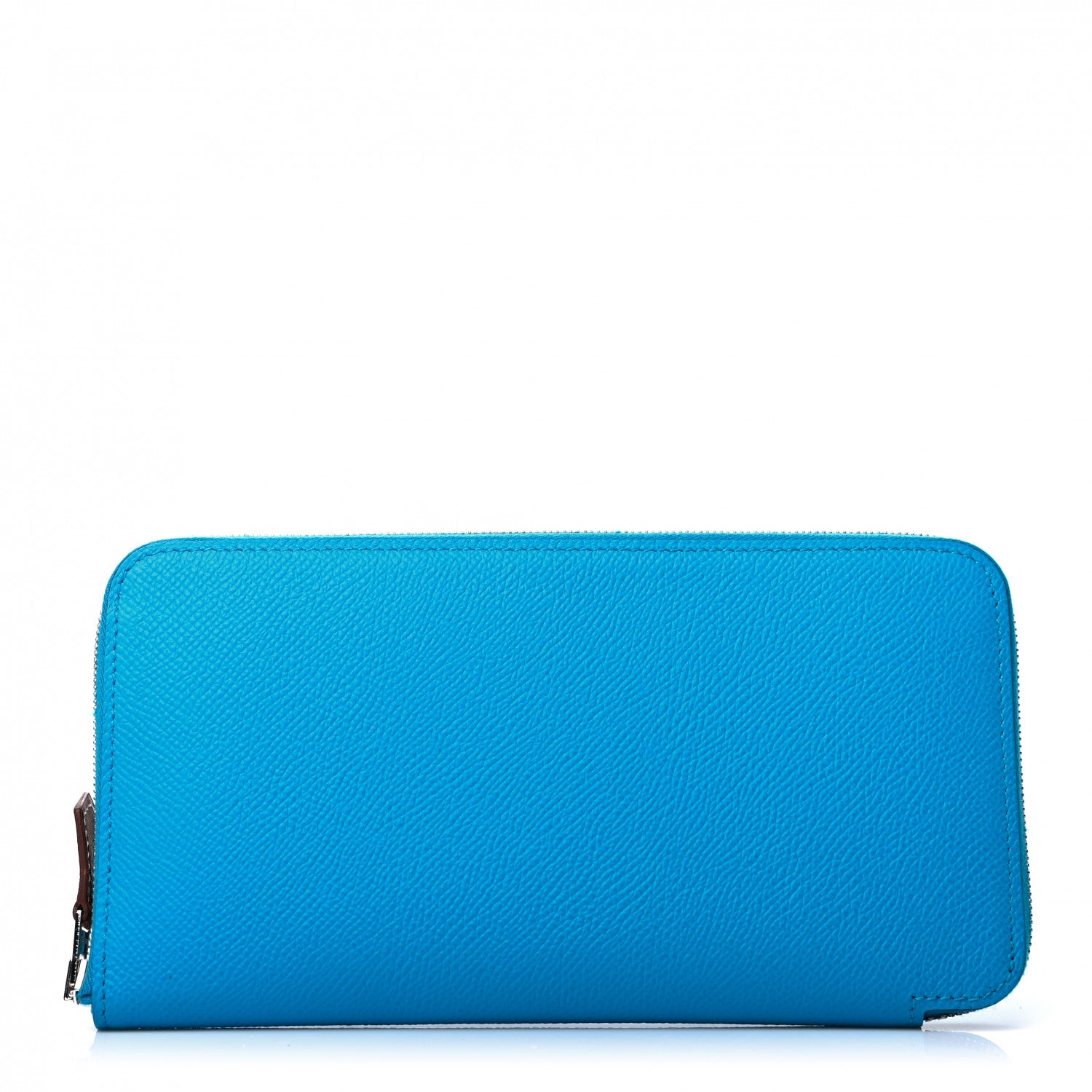 Hermes Epsom Silk'In Wallet Bleu Frida 1 of 7
