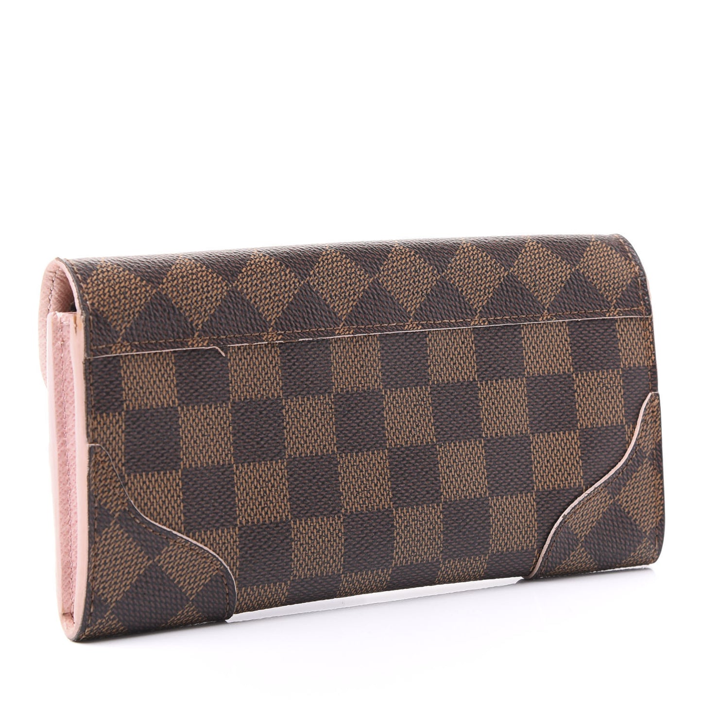 Damier Ebene Caissa Wallet Rose Ballerine