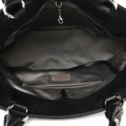 Chanel Lambskin East West Soho Shopper Black 5 of 12