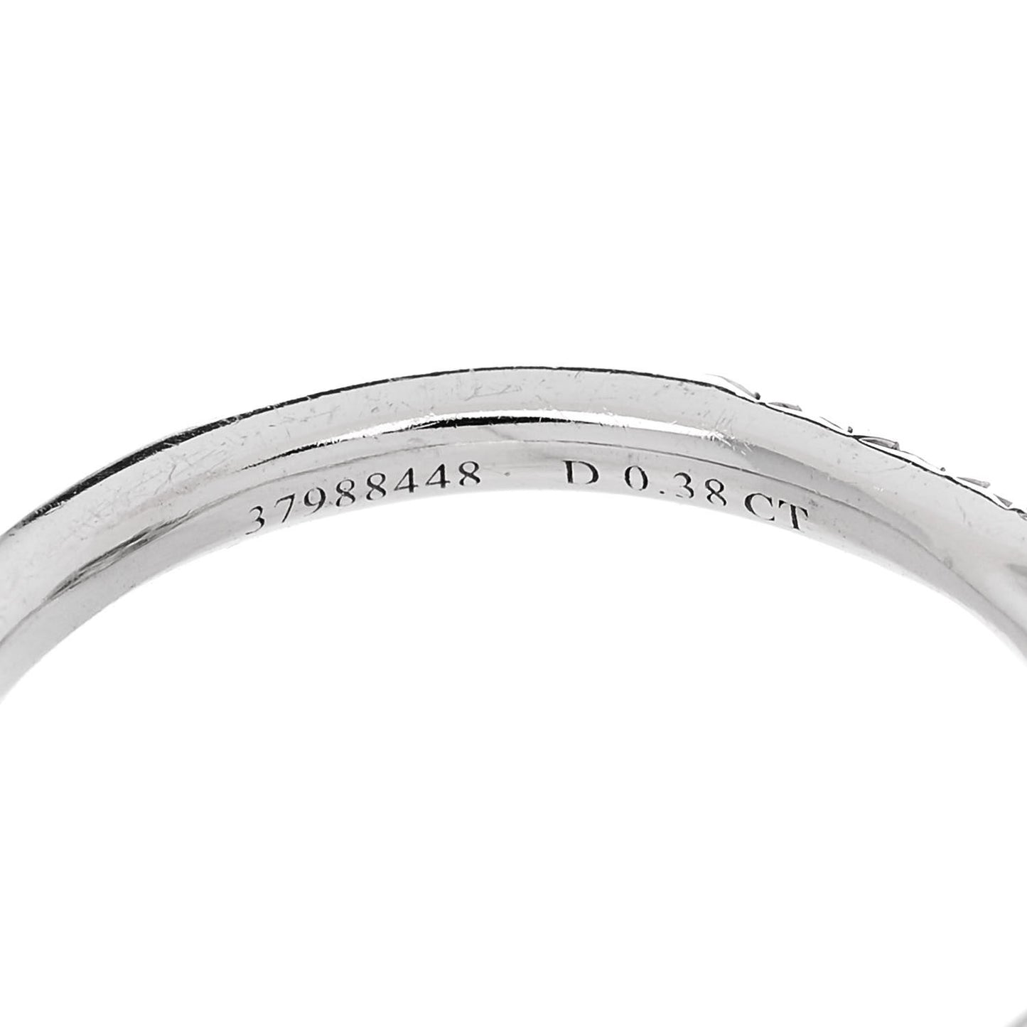 Platinum Diamond .38ct Soleste Cushion Cut Double Halo Engagement Ring 54 7
