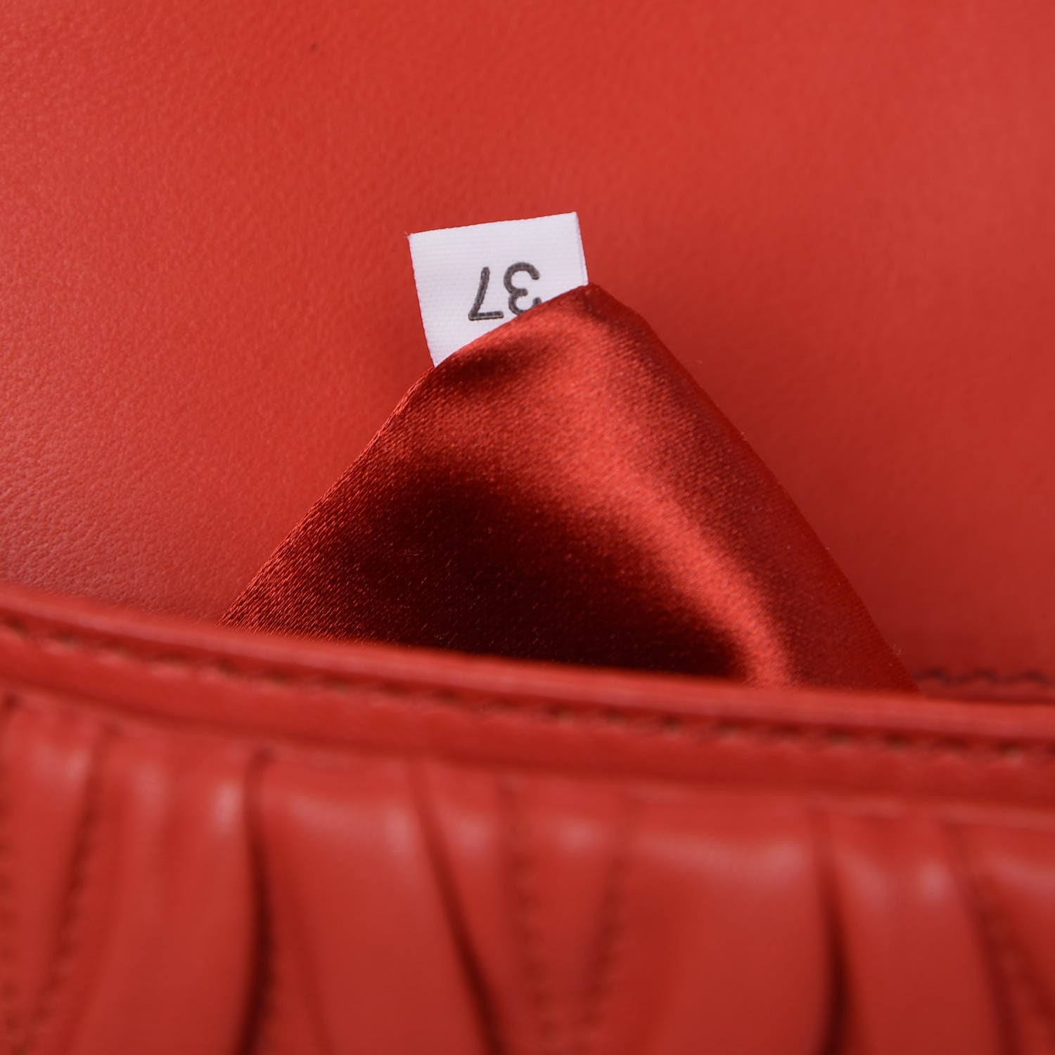 Saint Laurent MIU MIU Nappa Matelasse Crystal Flap Clutch Lacca 10 of 15
