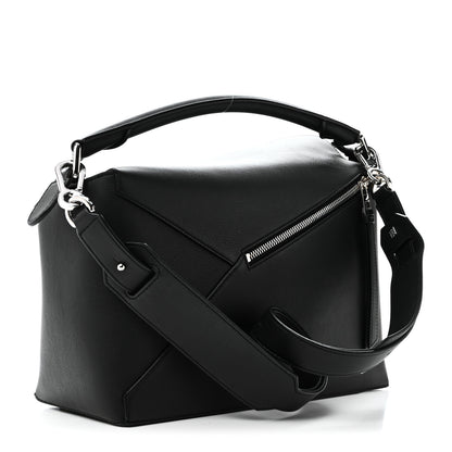 Loewe Calfskin Medium Puzzle Edge Bag Black 3 of 10