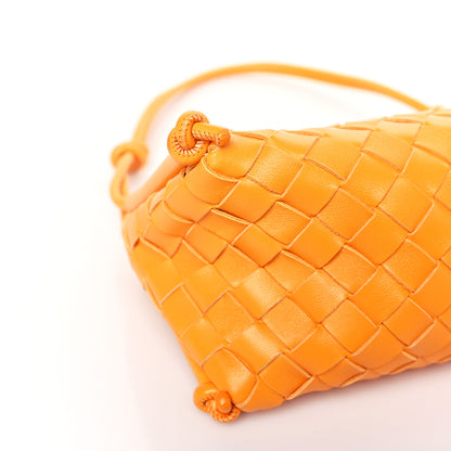 Bottega Veneta Nappa Intrecciato Pouch On Strap Tangerine 7 of 8