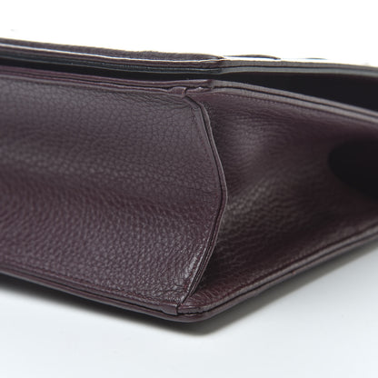 Christian Dior Grained Calfskin Medium Diorama Flap Bag Amaranth 11 of 12