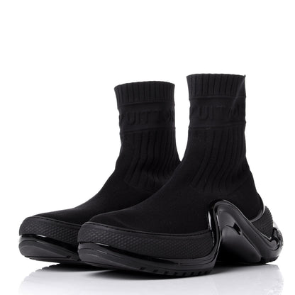 Louis Vuitton Stretch Textile LV Archlight Sneaker Boots 38.5 Black 3 of 10